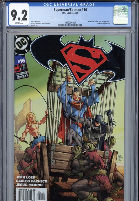 Superman Batman #16 CGC Graded 9.2 DC Kamandi, Jonah Hex, Darkseid, White Pages 