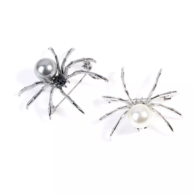 1PC Spider Pearl Brooch Female Corsage Gifts Men Accessories Fashion JewelryBYU