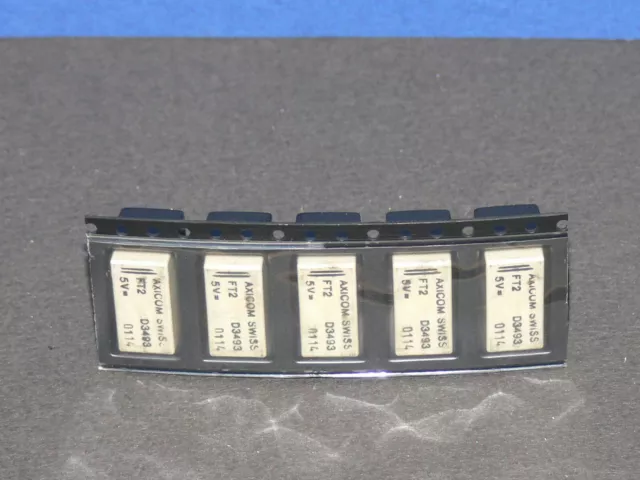 AXICOM FT2 D3493 Relè SMD 2x Trasmutatore Um Tensione Bobina 5 Volt Dc 5 Pz Lot