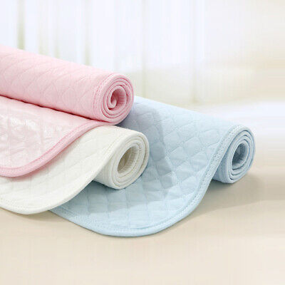 Almohadillas de cama reutilizables absorbentes lavables sábana protector colchón MaDZ