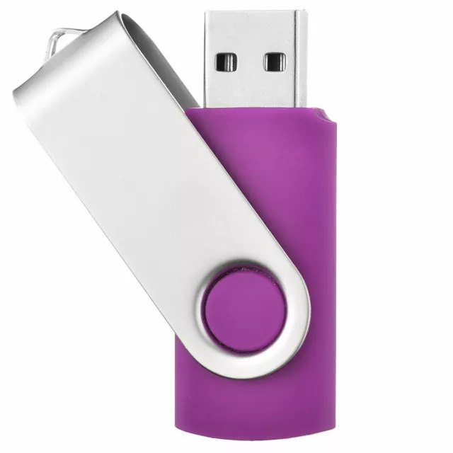 UNIREX Lila USB Pegar Swivel Lila 1GB Hasta 128GBY 4 Bügelfarben a Elegir