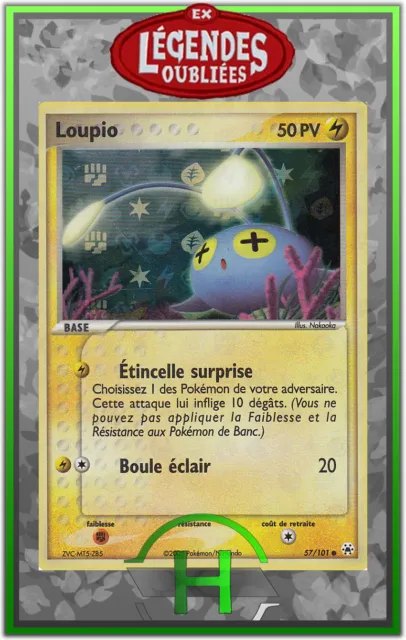 Loupio Holo - EX:Légendes Oubliées - 57/101 - Carte Pokemon Française