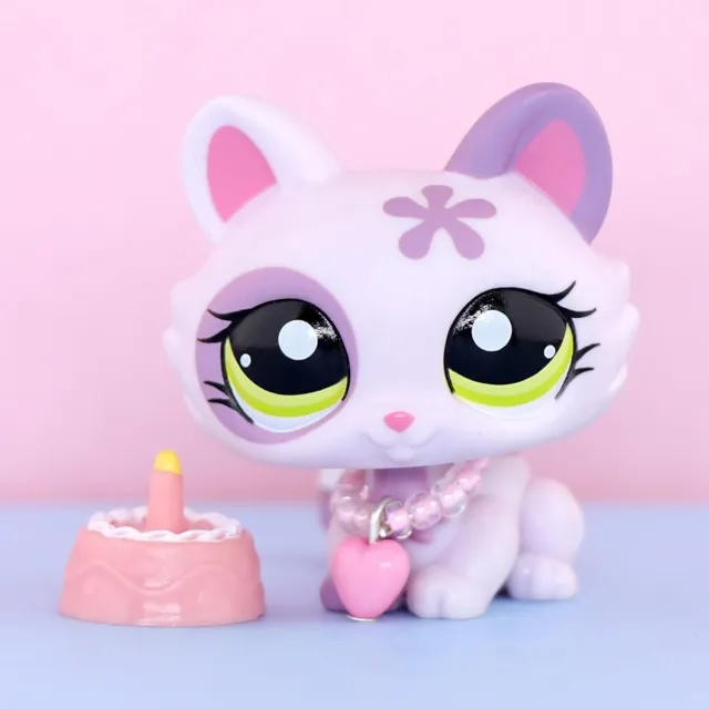 Littlest Pet Shop lps Crouching Cat 1628 Rare LPS Figure with LPS Accessories