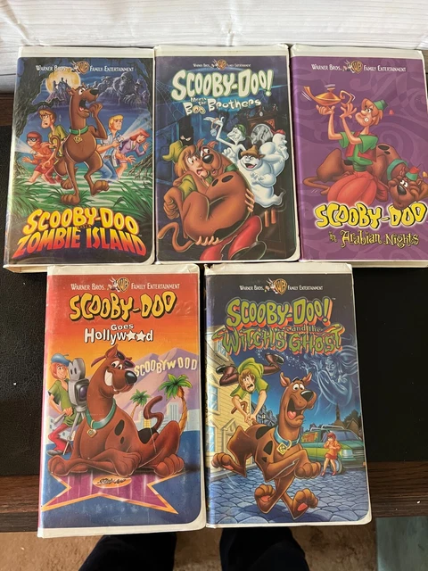CLASSIC SCOOBY-DOO VHS Lot of 5 Cartoon Network Blockbuster Kids VTG