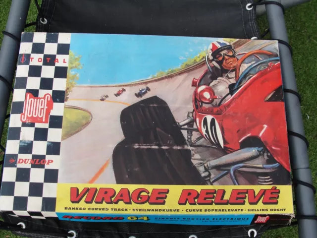 Jouef 1960'S Virage Releve Banked Curved Track Set  Slot Used Boxed