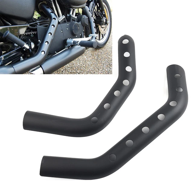 Scudo Termico Scarico Silenziatore Protezione Bruciore per Harley XL 883N Nero