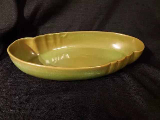 ADA clay Frankoma Pottery Prairie Green 10" Oriental Serving Bowl 205