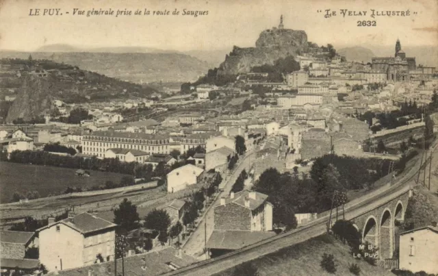 CPA Le PUY - Vue générale prise de la SAUGUES (170218)