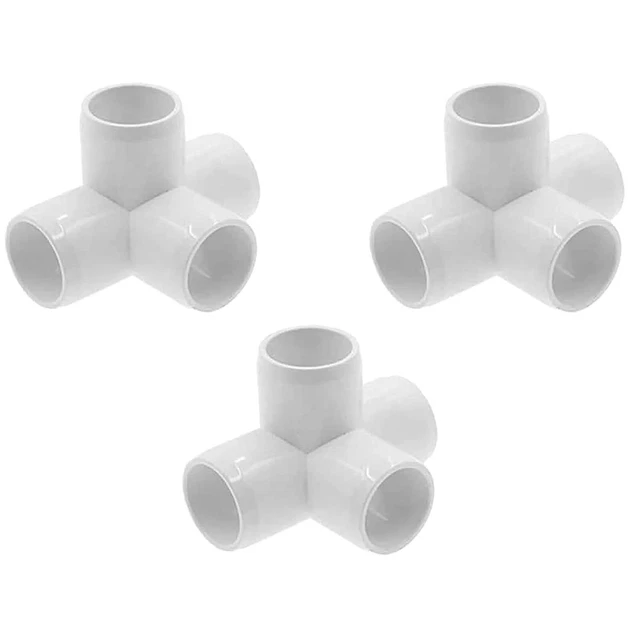 3/4inch 4-Way SCH 40 PVC Fitting Elbow Connector