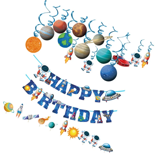 BANNIÈRE JOYEUX ANNIVERSAIRE Drapeau Décor Vintage D'or Fille EUR 7,02