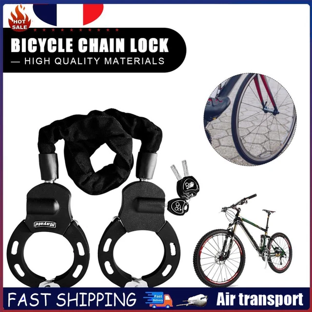 Antivol Vélo Pliant 130cm - Serrure Robuste Avec Support Pour Vélo Électrique Et Moto