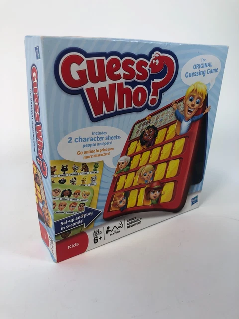 GUESS WHO? GUESSING Game Hasbro Complete Board Game Family Fun EUC $19.