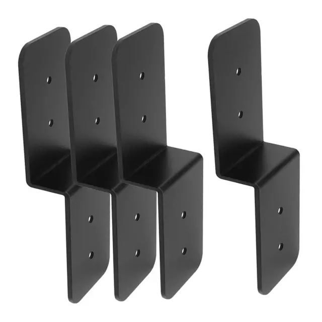 4 Pieces Post to Beam Z Brackets Corner Brace for Wood Shelves Shed Roofing