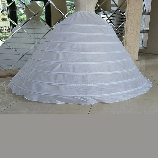 Sottogonna Sfera Abito Sottoveste Bianco Coulisse Cinturino 8 Stile Basket