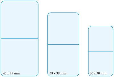 50 PEZZI BMG CON SEGNAPREZZO BUSTINE DOPPIE PER MONETE MISURA 4,5 X 4,5 CM 
