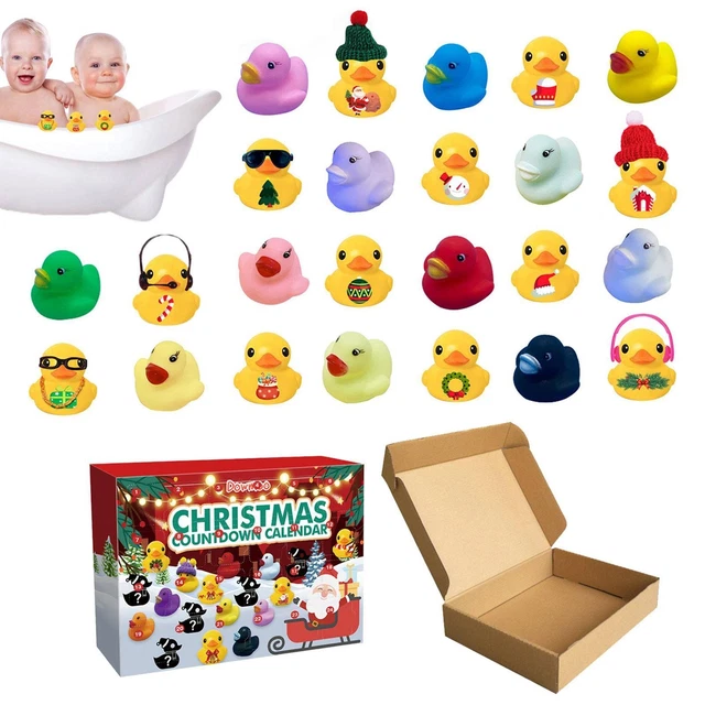 2022 CHRISTMAS ADVENT Calendar Rubber Ducks Advent Calendar Gifts Baby