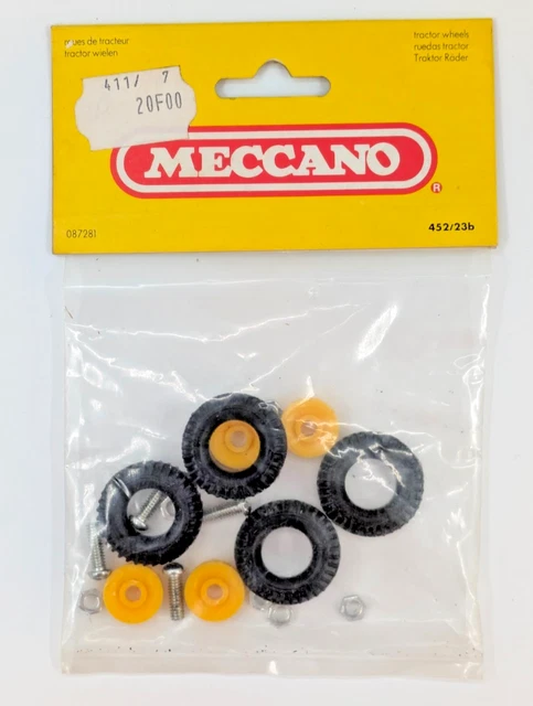 Anciennes pièces détachées MECCANO axes de roues