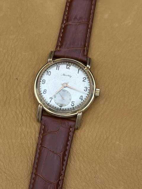 Montre Mécanique Vintage Garage Lefevre Plaqué Or - État Superbe, Unisexe
