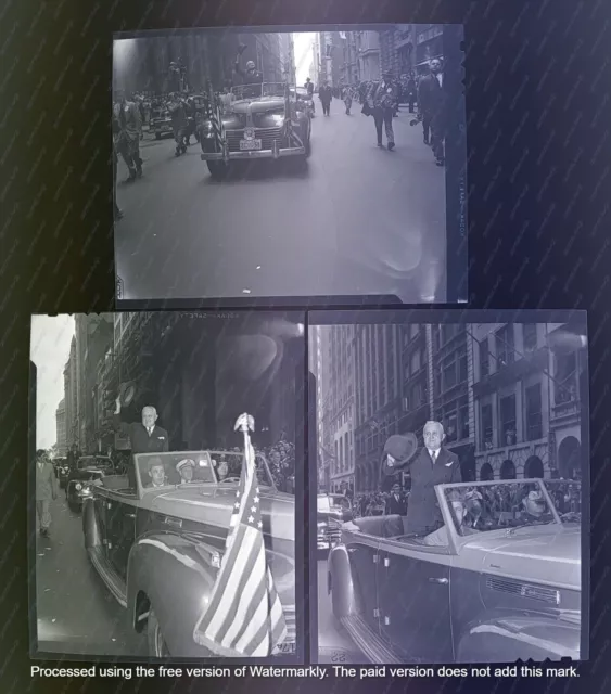 Dutra De Brasil En Manhattan 1949 Presidente 12 Negativos Fotógrafo Famoso
