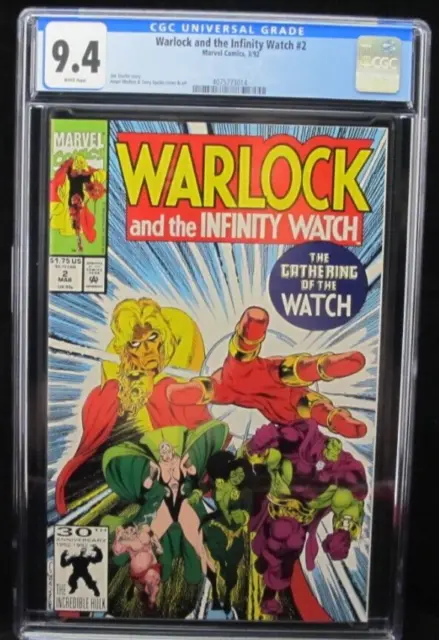 1992 Marvel Comics Warlock and the Infinity Watch # 2 CGC 9.4 NM