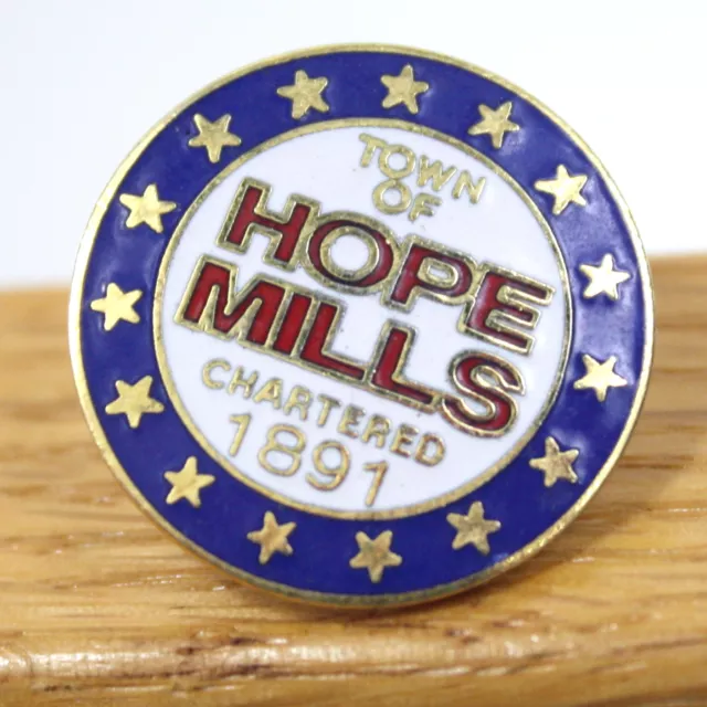 Hope Mills North Carolina Pin NC Town Pinback