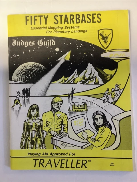 Traveller Fifty Starbases Playing Aid by Judge’s Guild