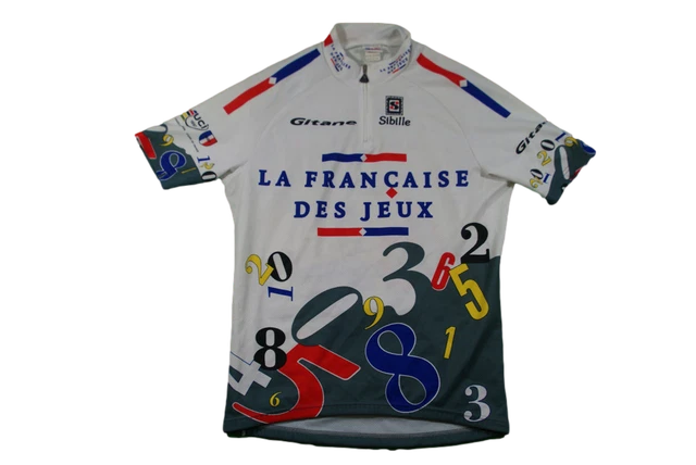 Maillot Cycliste Vintage Sibille O'Deal Cuirs Cycles Bonnamy – Taille L – Très Bon état