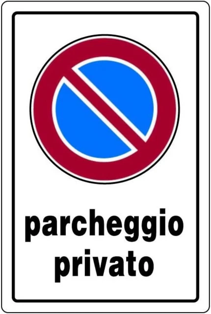 CARTELLO SEGNALETICO In PVC - DIVIETO DI SOSTA - LASCIARE LIBERO IL Passaggio Misure: 30x20 Cm Pz 1