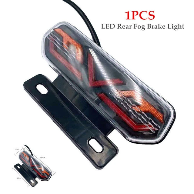 Electric Bikes Motorcycle LED Rear Fog Brake Light Modified Driving Light Lamp