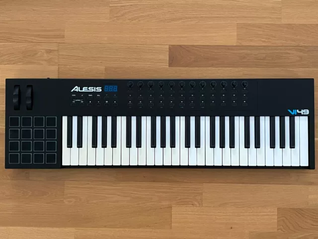 MIDI Controller Alesis VI 49 - 49Tasten USB Masterkeyboard mit 16 Pads