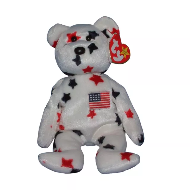 Ty Beanie Baby Glory - MWMT (Bear 1997) Patriotic