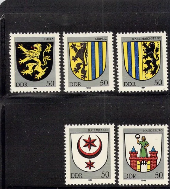 DDR 1984; Stadtwappen; Mi.Nr. 2857 / 2861; postfrisch