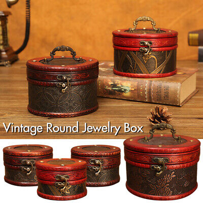 Vintage Creative Jewelry Box Cylindrical Storage Box Jewelry Box Gift NEW