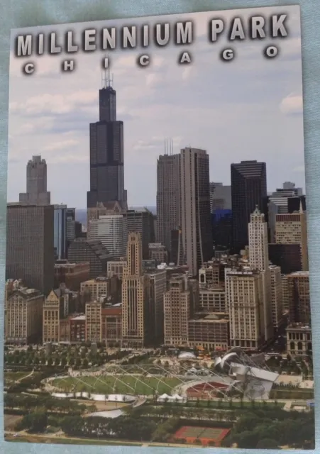 Postcard Usa Chicago Millennium Park Skyline
