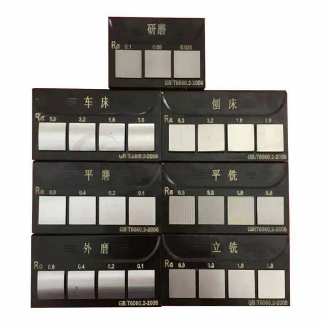ROUGHNESS SAMPLE BLOCK Lathe Comparison Plate Surface Contrast Template