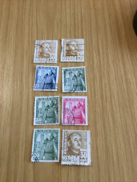 Briefmarken, Spanien , kl. Konvolut , gest.               E6