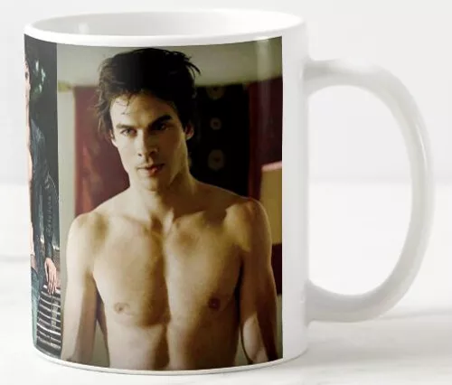 Ian Somerhalder - Coffee mug - tea cup - show - Vampire Diaries Damon Salvatore