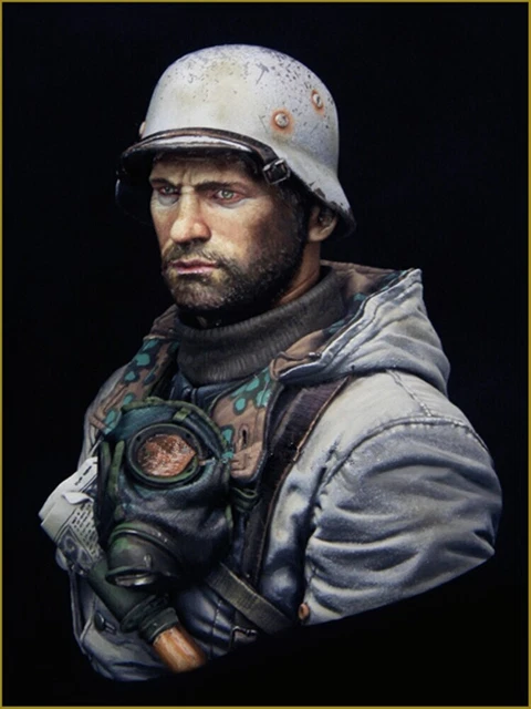 Figurine Militaire 1/10 Résine – Buste Soldat US WW2 – Prêt à Peindre