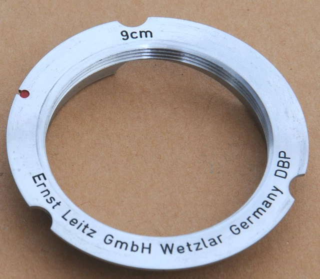 Leica Adapter Ring - L Lens to M Body - 9 cm original vintage Leica product
