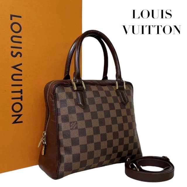 ルイヴィトン DAMIER BRERA ハンドバッグ ブラウン レザー LOUIS VUITTON ルイヴィトン ブレラ ダミエ ハンドバッグ ダミエ