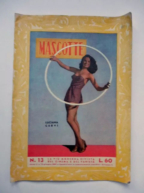 MASCOTTE 1947 NR 13 RITA HAYWORTH vecchia rivista sexy erotica erotic