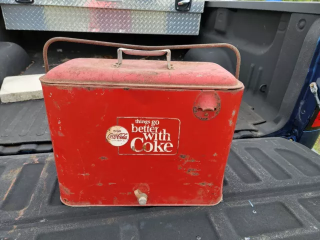Vintage Coca-Cola Skinny Airline Coke Soda Sign Drink