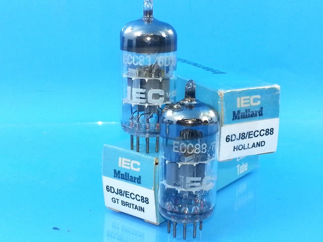 1 x 6DJ8 / ECC88 AMPEREX POUR HP TUBE. PHILIPS PROD des années 1960. 101. CH165