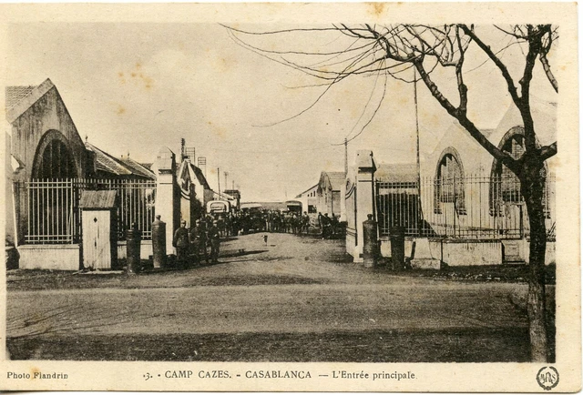 Carte Postale // Maroc / Casablanca Camp Cazes L'entree Principale