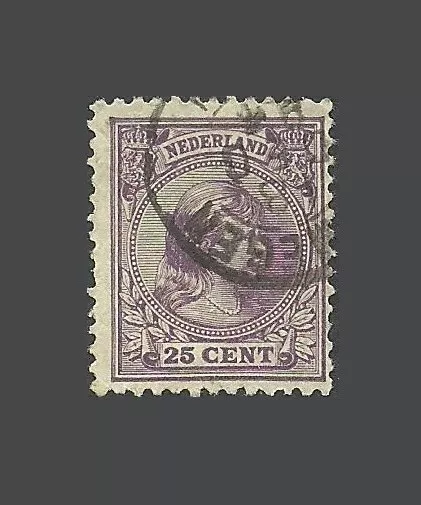 Netherlands Stamps 1891 -1893 Queen Wilhelmina - 25C Stamp - F/G - Used