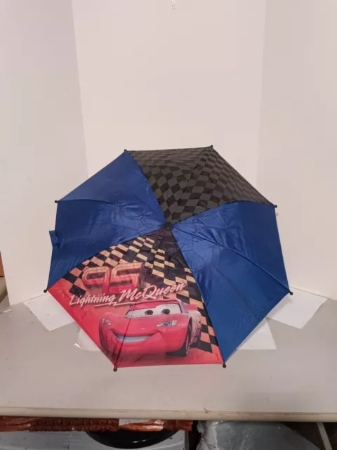 Disney Pixar CARS LIGHTNING MCQUEEN Team 95 WGP Blue UMBRELLA