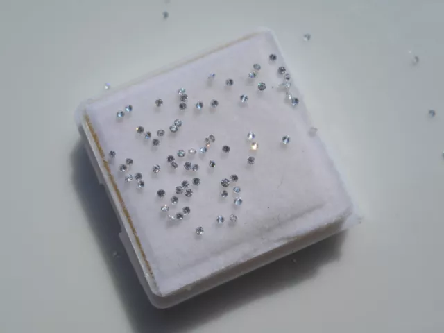 1mm Moissanite gemstones brilliant cut for jewellery making,repairs.