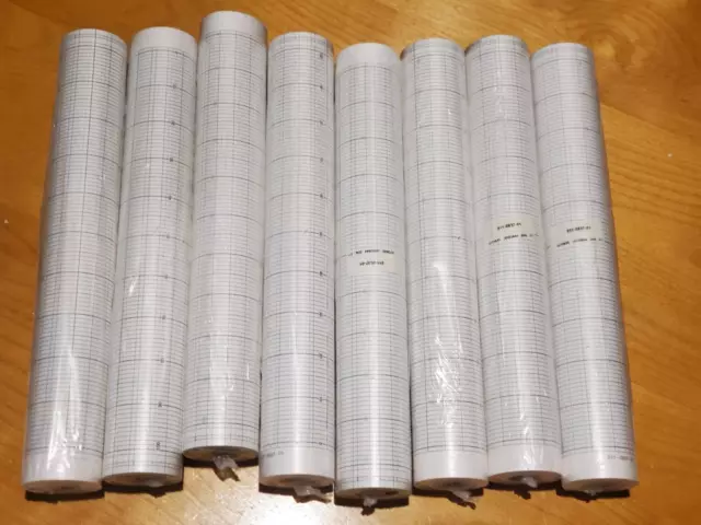 Strip Chart Recorder Paper 8 rolls