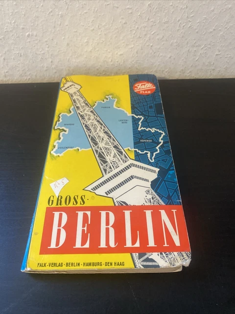FALK STADTPLAN GROSS BERLIN 17 Auflage Originalzustand EUR 29,00 ...