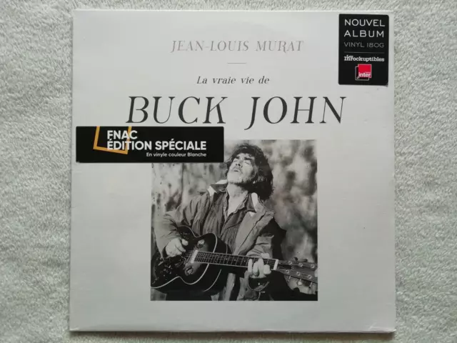 LP 33T JEAN LOUIS MURAT "La vraie vie de Buck John" WHITE LP Neuf/emballé #1 -